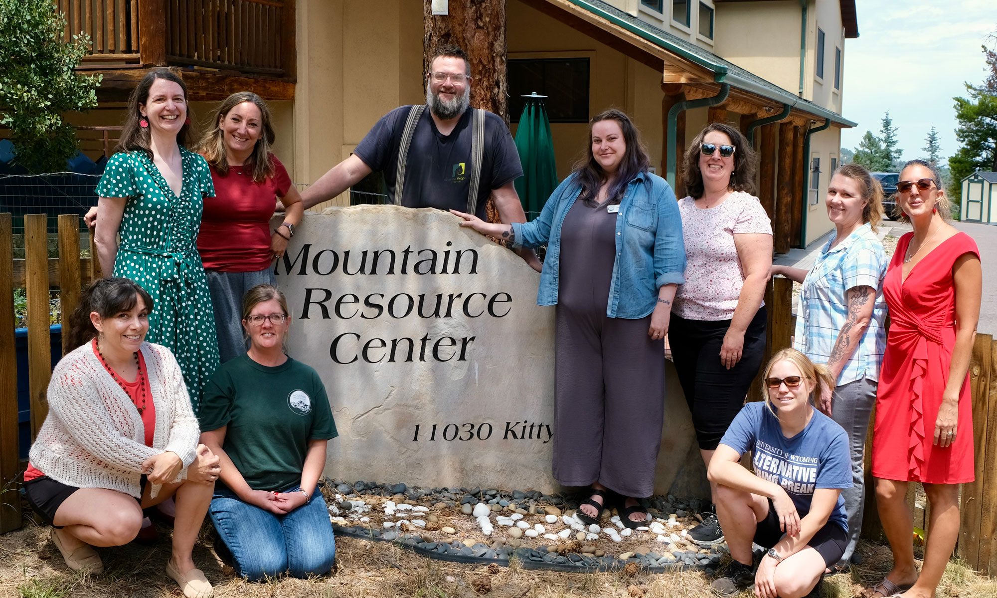 The Mountain Resource Center team outside their Conifer offices