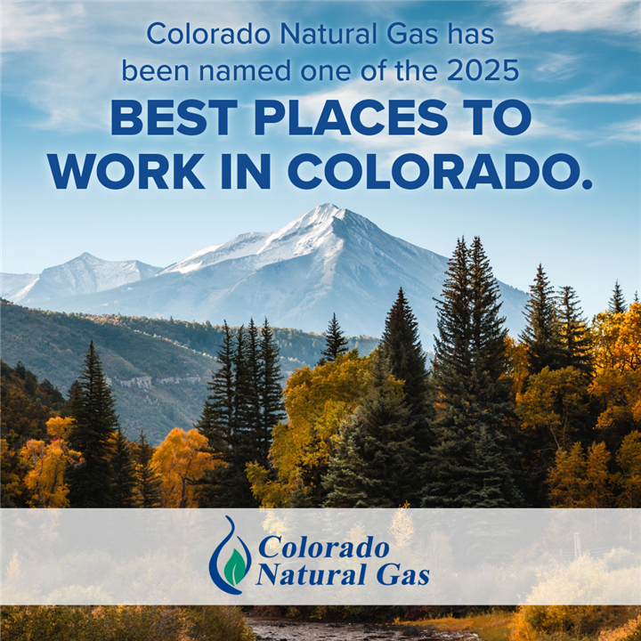 Colorado Natural Gas Named One of Colorado’s Best Places to Work for 2025